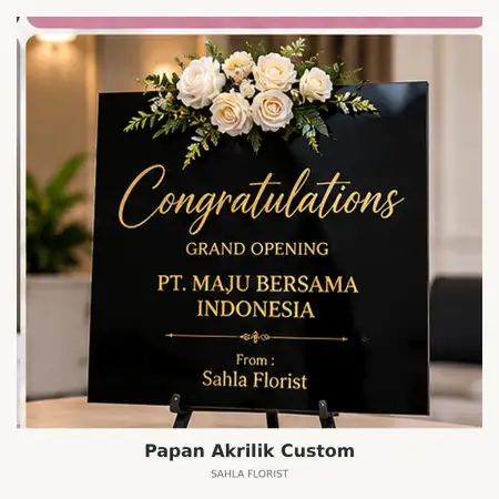 Papan Bunga Akrilik Jatisampurna